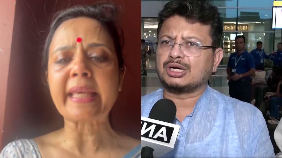 'She Does Lot Of Drama': WB LoP Ritabrata Banerjee After Eggs, Vegetables Hurled At Mahua Moitra - VIDEO