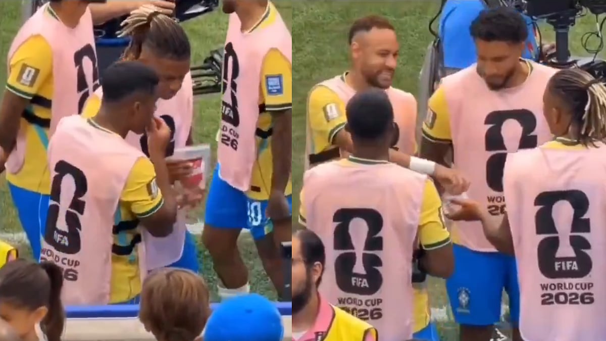 FIFA World Cup 2026: Did Endrick Hand Out Carlo Ancelotti's Chewing Gum To His Brazilian Teammates? Viral Video Sparks Buzz Among Fans