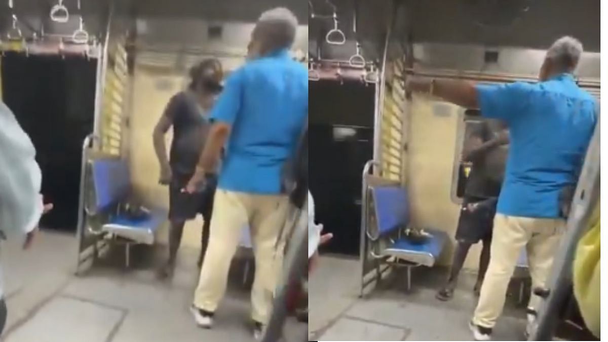 '4 Case Khaa Chuka Hoon, Tera Agla Hoga': Man Allegedly Under Influence Threatens Passengers In Handicap Coach On Mumbai Local Train; VIDEO