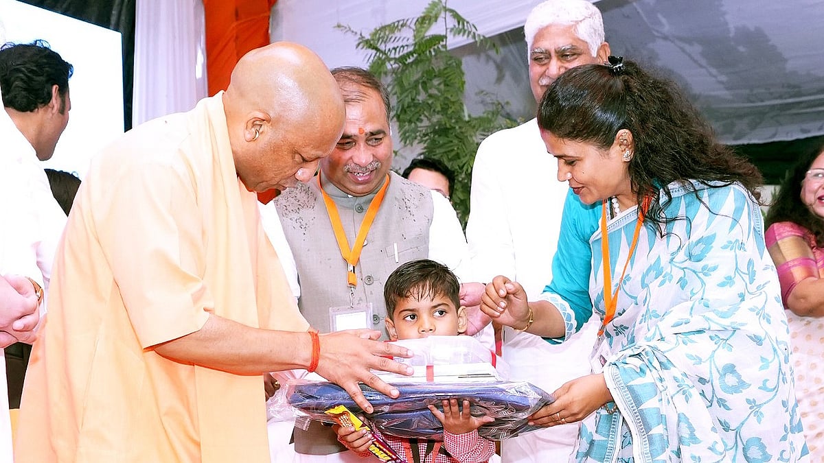 Uttar Pradesh Chief Minister Yogi Adityanath Launches The Second Phase Of The State-Wide School Chalo Abhiyan From Saharanpur
