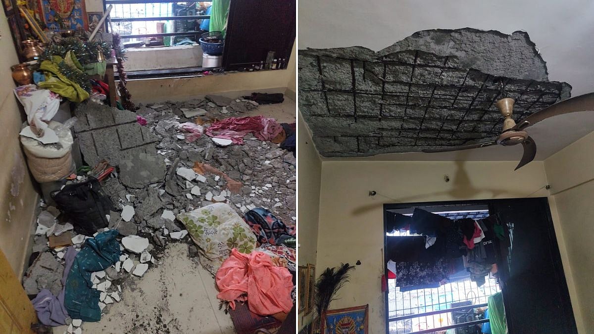 Navi Mumbai Tragedy: 45-Year-Old Man Dies After Bedroom Ceiling Slab Collapses In Kamothe Apartment