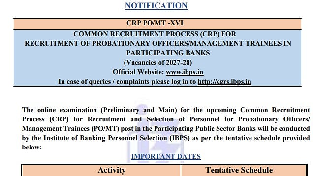 IBPS Begins PO Recruitment 2026 With 6,715 Vacancies; Registration Open Now At ibps.in