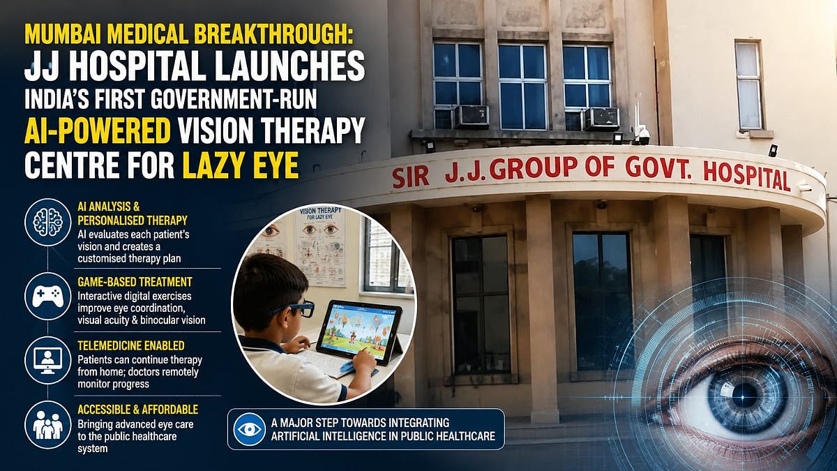 Mumbai Medical Breakthrough: JJ Hospital Launches India's First Govt-Run AI-Powered Vision Therapy Centre For Lazy Eye