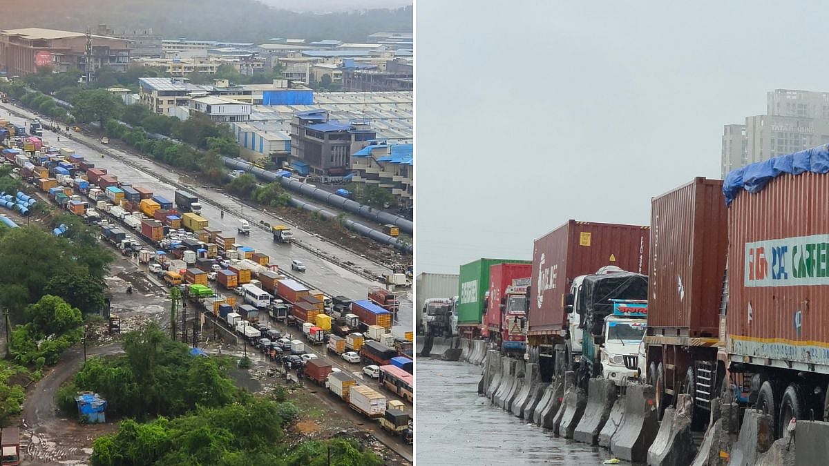 Bhiwandi: Torrential Rain, Flyover Works Trigger 7-Km Traffic Snarl On Mumbai-Nashik Highway; Ambulances, Commuters Stranded