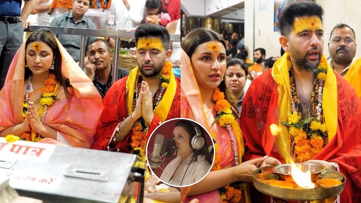 Pregnant Parineeti Chopra Sang Shiv Stuti, Shares Moments Inside Mahakaleshwar Temple Visit With Husband Raghav Chadha