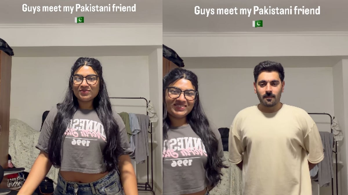 'No Differences, We Live Together': Indian Girl Studying In Kazakhstan Faces Backlash For Introducing Pakistani 'Hamza' Friend On Reel - WATCH 