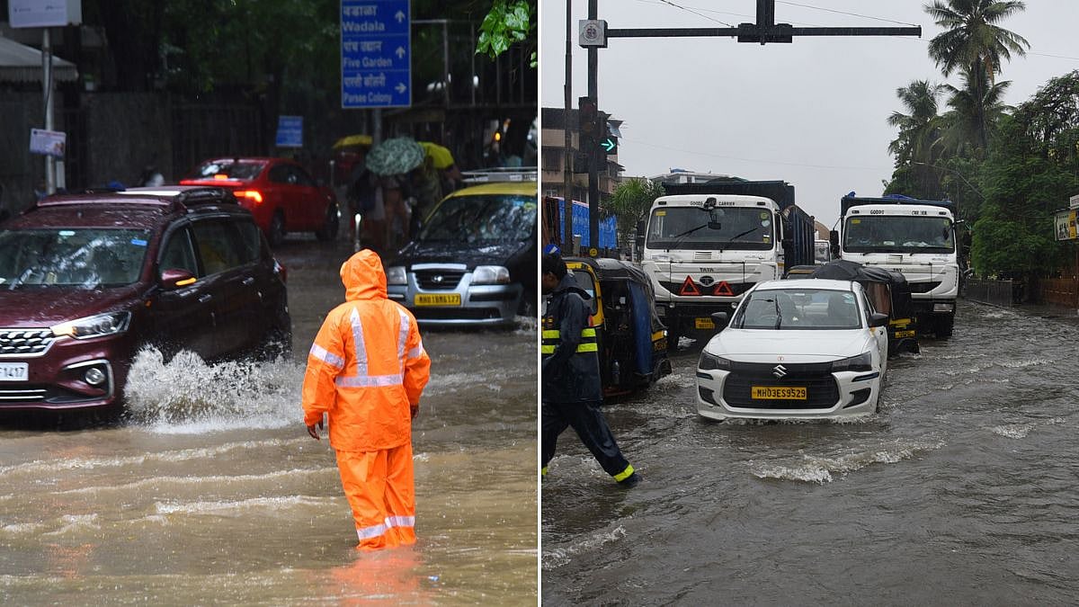Mumbai Rains: 200 mm Downpour Floods Low-Lying Areas, Disrupts Rail Services; IMD Issues Orange Alert