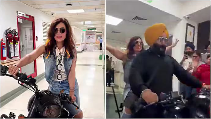 Doctor Rides Motorcycle Inside Fortis Hospital Mohali During Celebration, Reminds Netizens of Iconic 3 Idiots Scene - VIDEO 