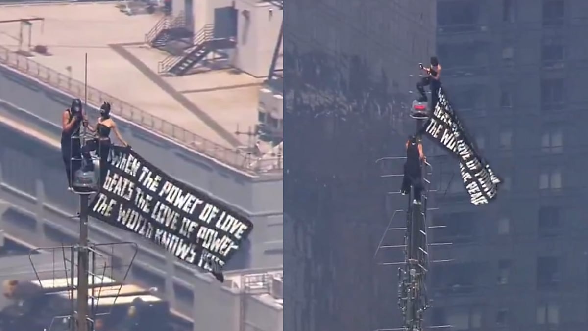Daredevil Russian Couple Arrested After Scaling Empire State Building For Romantic Marriage Proposal | Video