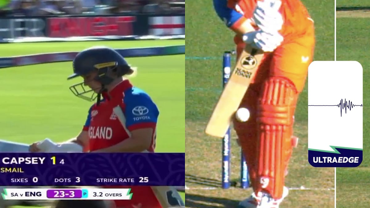 Controversial LBW! Alice Capsey Walks After Missing Review Despite Inside Edge In ICC Women's T20 WC26 Semi-Final | WATCH