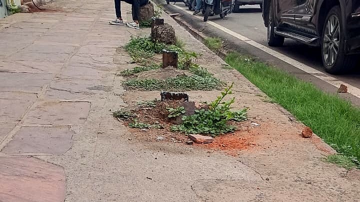 Hidden Pole Remnants Turn Rain-Soaked Roads Into Accident Traps In Bhopal