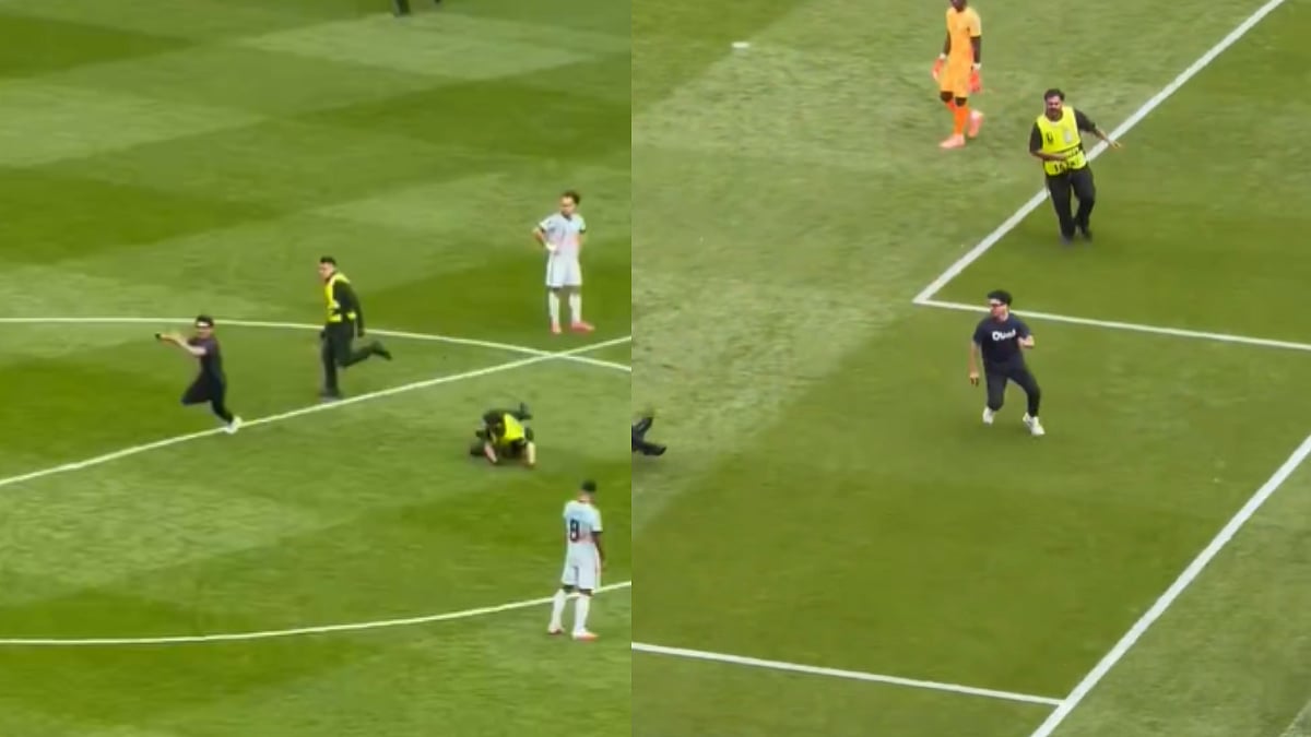 Chaos At FIFA World Cup 2026! Multiple Pitch Invaders Halt Belgium vs Senegal Clash As Security Officials Intervene | Video