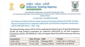 NTA releases ICAR AIEEA PG and AICE JRF/SRF PhD 2026 admit cards for July 4 exam