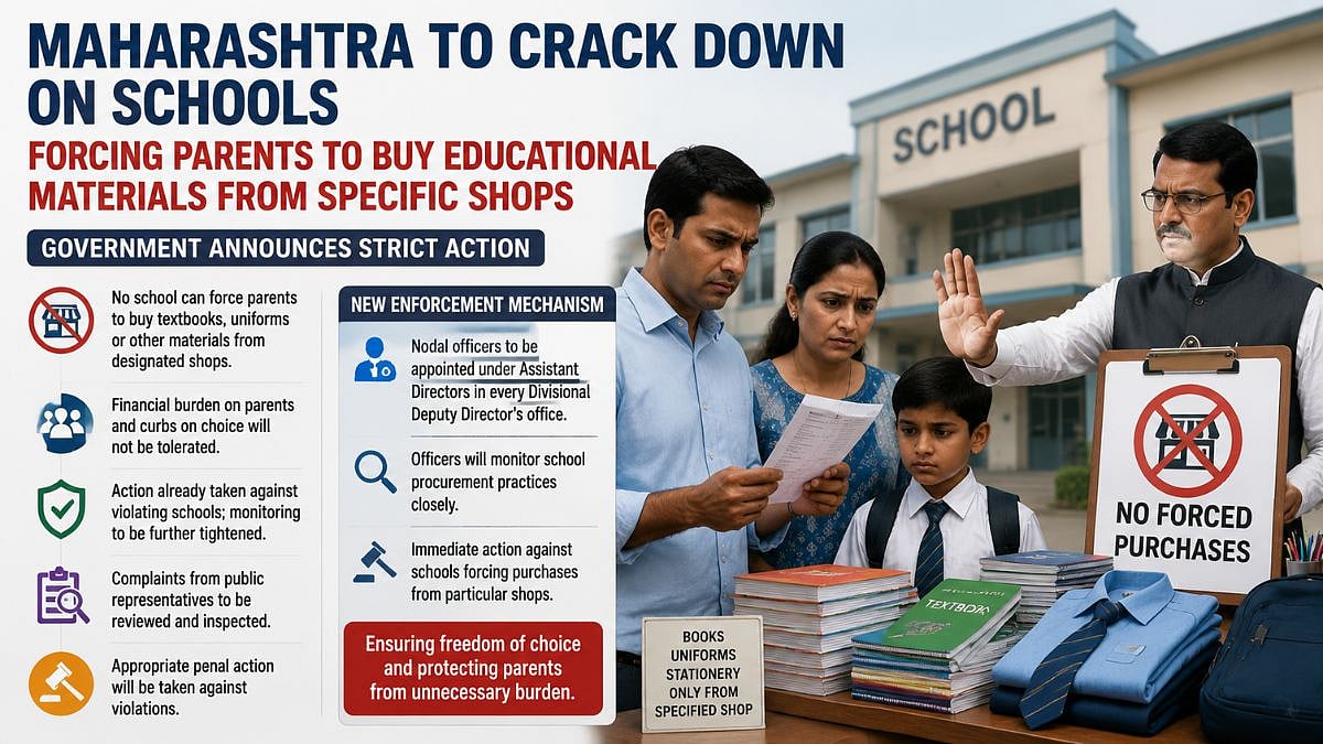 Maharashtra To Crack Down On Schools Forcing Parents To Buy Educational Materials From Specific Shops