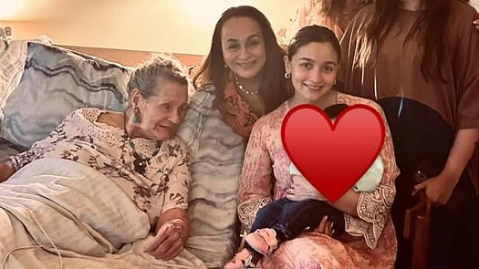 Alia Bhatt Poses With 'OG Alpha' 97-Year-Old Nani; 4 Generations In One Frame | Picture Inside