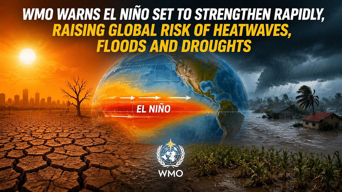 WMO Warns El Niño Set To Strengthen Rapidly, Raising Global Risk Of Heatwaves, Floods And Droughts