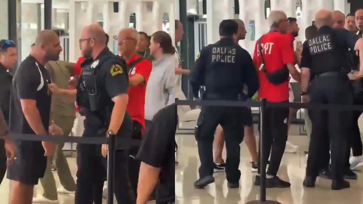 Tensions Explode! Egypt Players & Staff Caught In Ugly Scuffle With Police In Dallas Ahead Of FIFA World Cup 2026 Match | Video