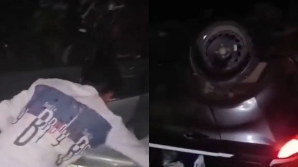 Delhi Couple Injured After Car Plunges Into River In Chhattisgarh's Kawardha – VIDEO