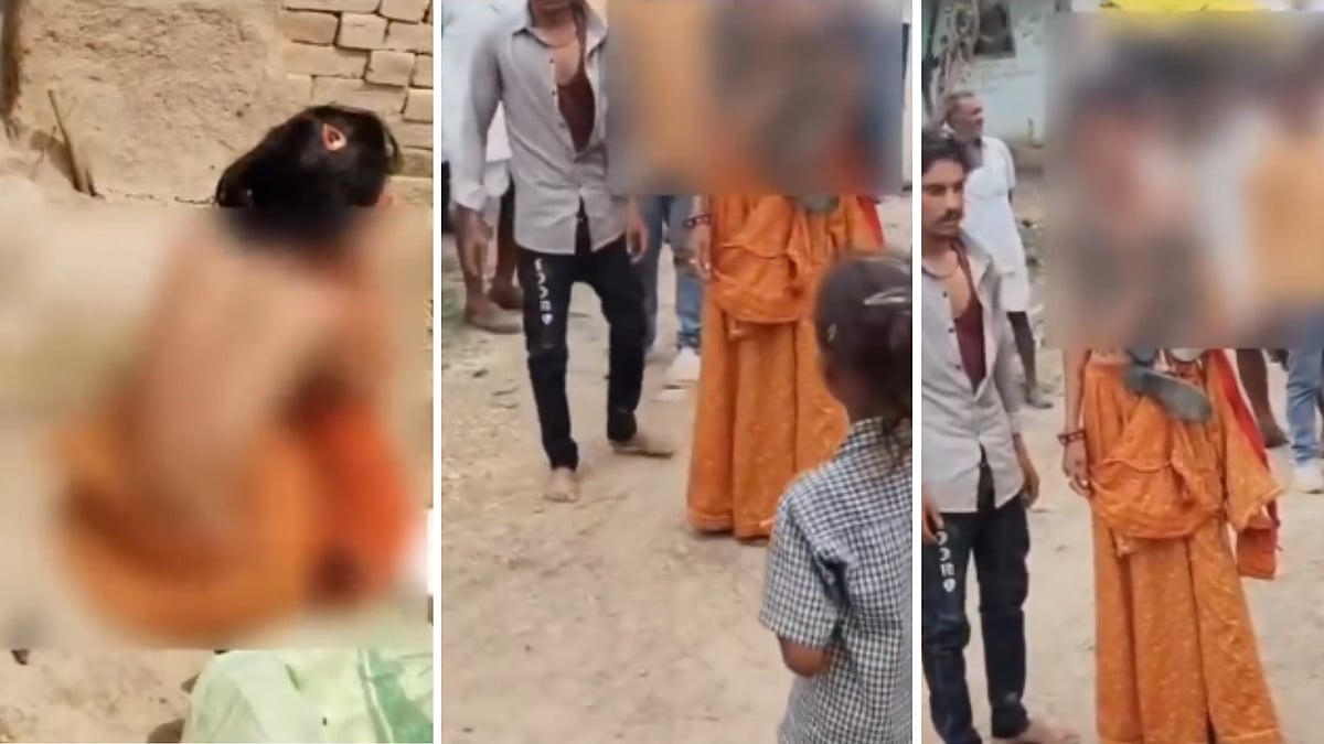 Disturbing! Partner’s Family Strip Woman, Blacken Face, Parade Her With Shoe Garland In Ujjain, 3 Arrested -- VIDEO