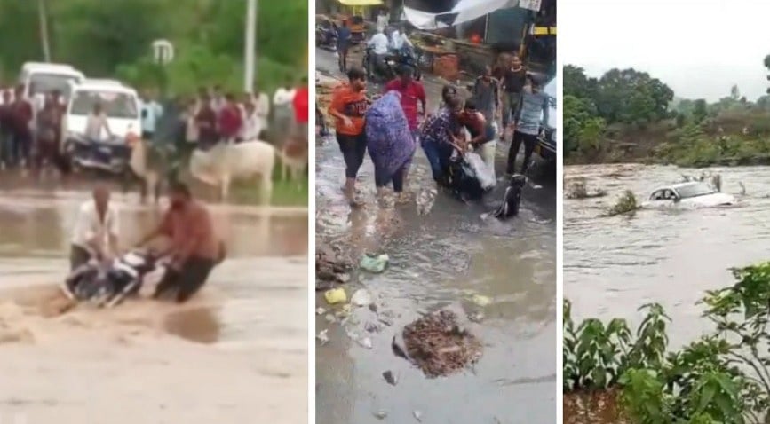 Heavy Rain Triggers Dangerous Flood-Like Scenes Across Madhya Pradesh; Multiple Rescues Caught On VIDEO
