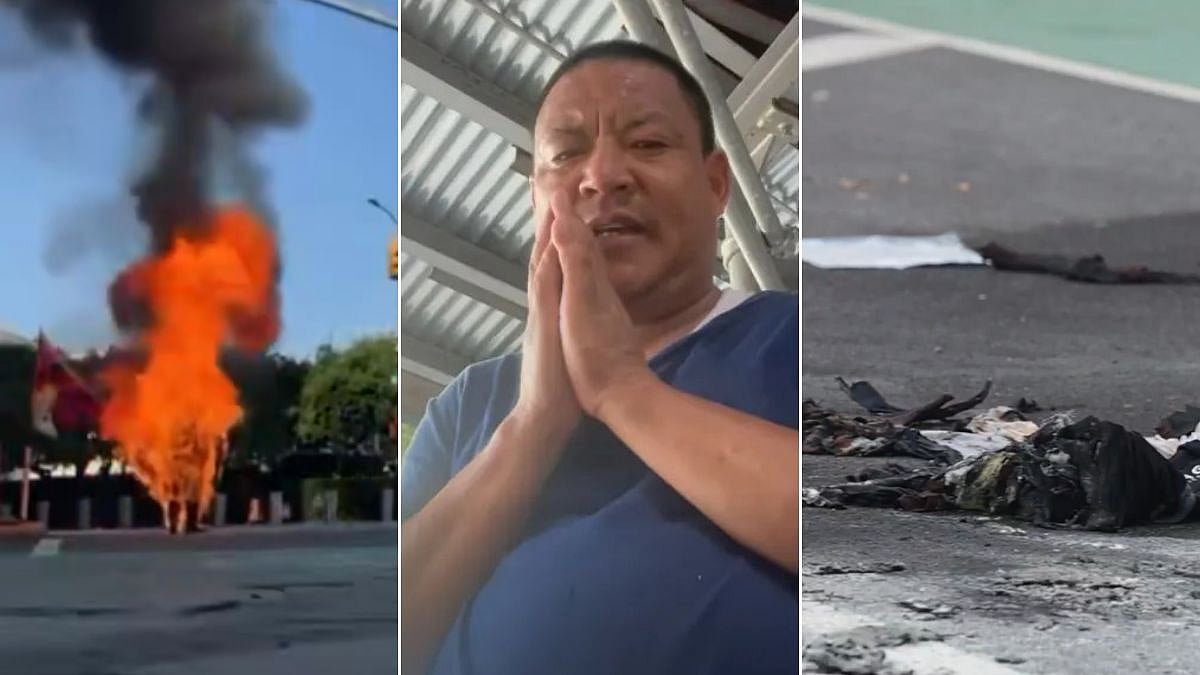Man Holding Tibetan Flag Dies After Self-Immolation Outside UN Headquarters In New York | Video