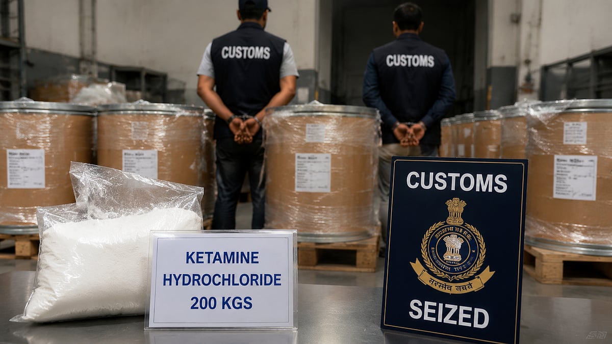 Customs Arrests Broker And Exporter For Attempting To Export 200 kg Ketamine To Korea Without Valid NOC