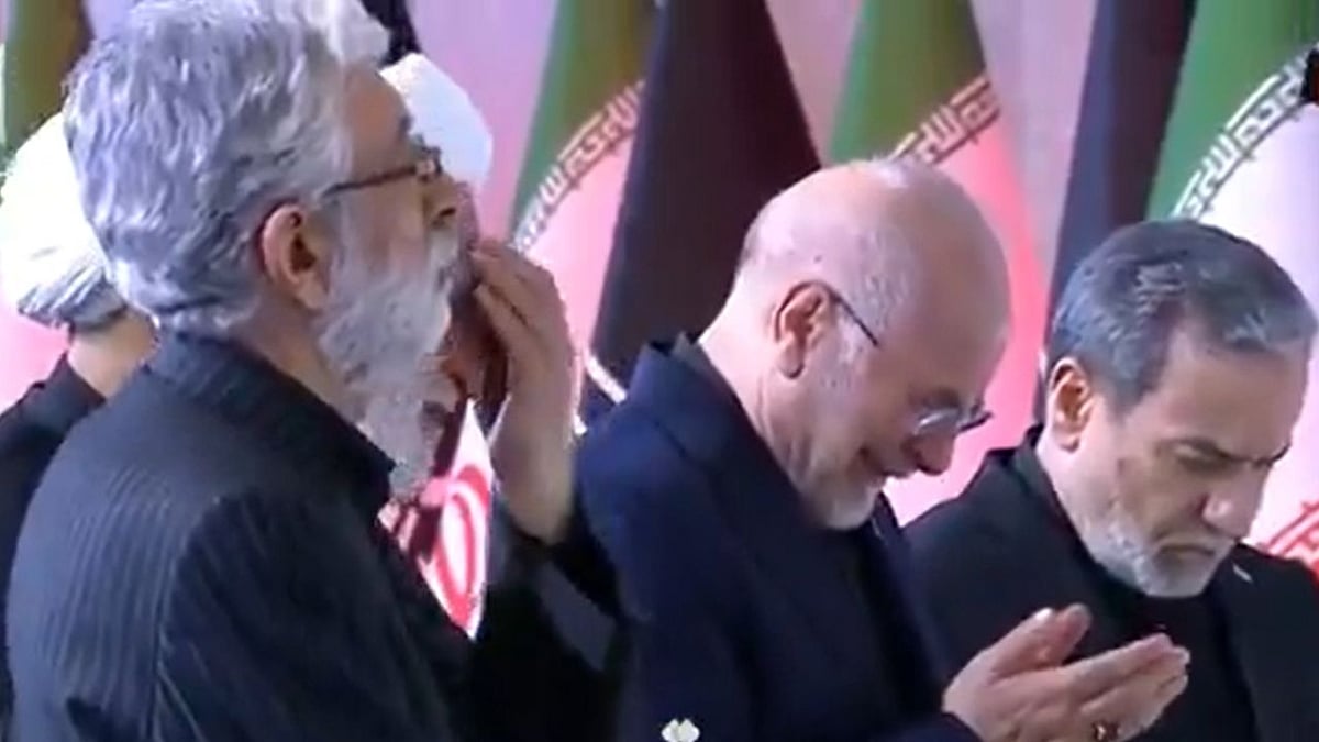 Iranian Parliament Speaker, Foreign Minister Break Down In Tears At Ayatollah Ali Khamenei's Farewell Ceremony In Tehran | VIDEO 