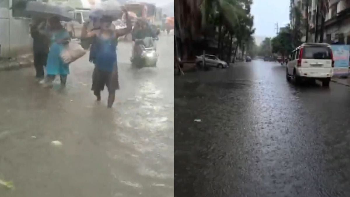 Monsoon Mayhem: Heavy Rainfall Causes Severe Waterlogging In Mumbai's Fort, Sion & Bandra; Navi Mumbai's APMC Indunated Amid Red Alert - VIDEOS