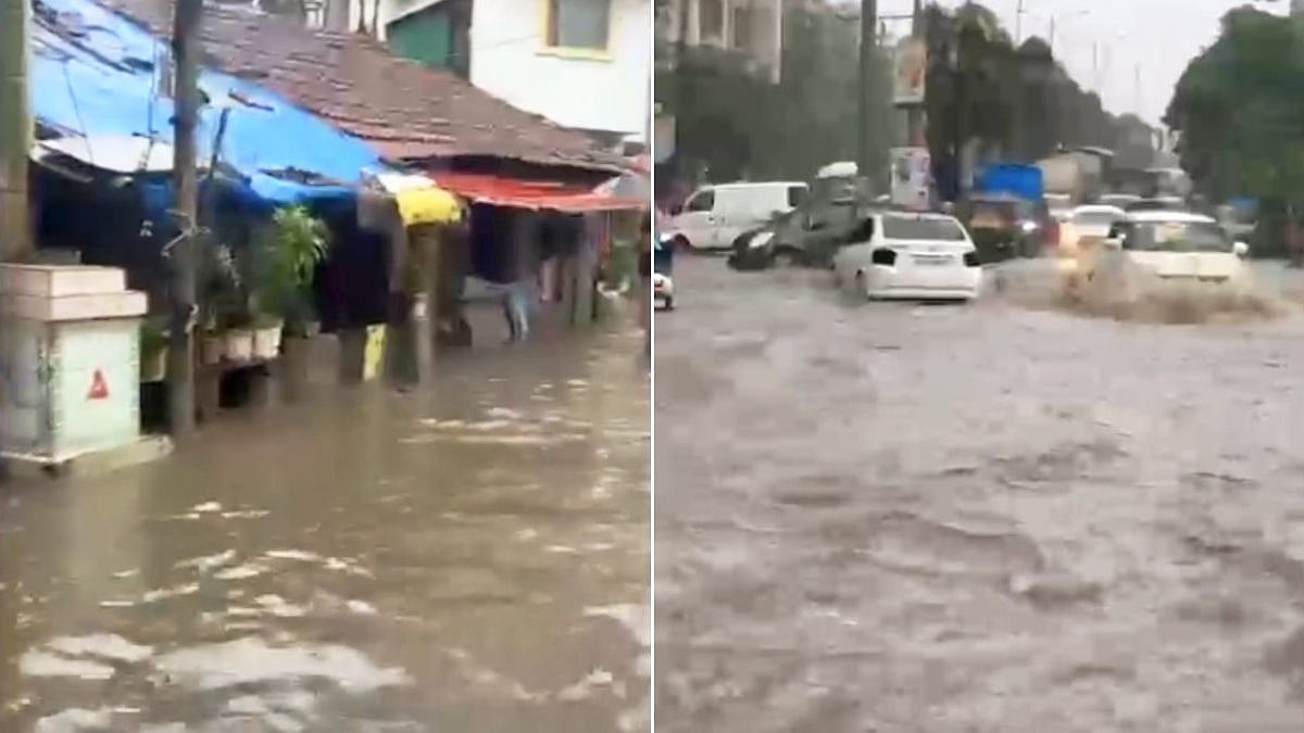 Torrential rain inundated roads and residential areas across Kalyan and Dombivli, disrupting traffic and daily life