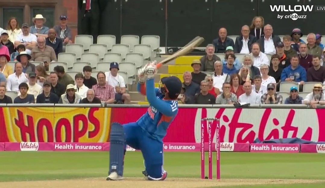 Vaibhav Sooryavanshi Smashes His First International Six Against Jofra Archer's 148 Kmph Delivery In IND Vs ENG 2nd T20I | VIDEO