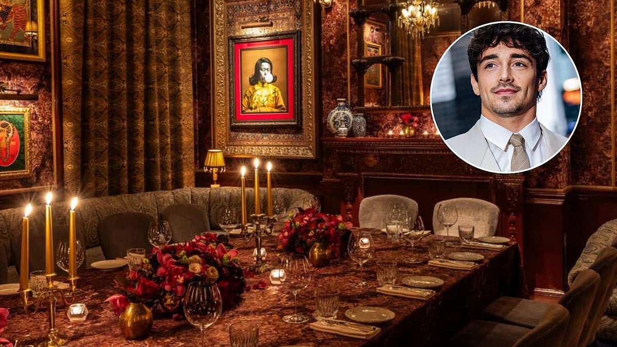 F1 Star Charles Leclerc Enjoys Desi Food At Indian Restaurant 'Gymkhana' In London 