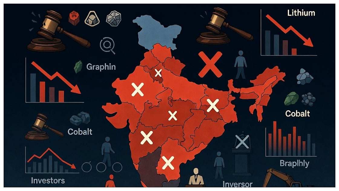 Centre Cancels Auction of 9 Critical Mineral Blocks, Poor Investor Response & Lack Of Qualified Bidders Hit Seventh Round