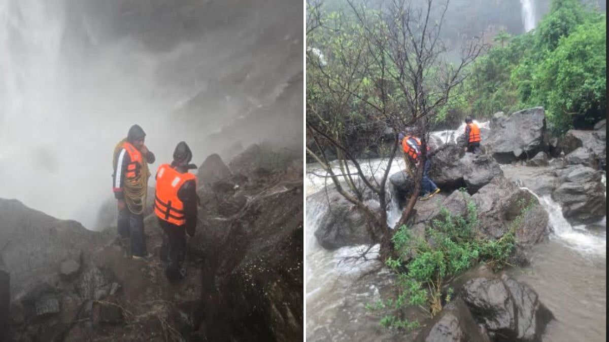 Search Enters Third Day For Two Youths Swept Away At Pandavkada Waterfall; Rescuers Recover Only...