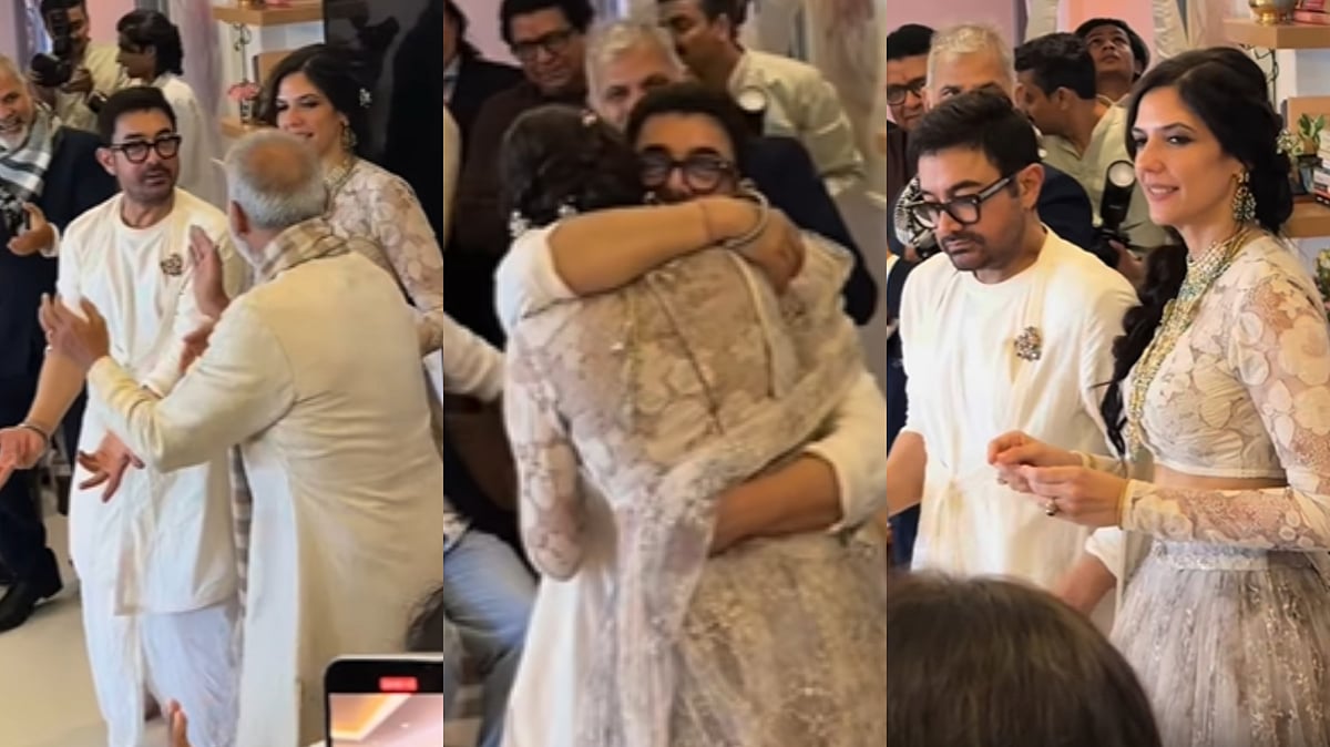 Inside Video: Aamir Khan Hugs & Kisses Wife Gauri Spratt As They Dance At Their Intimate Wedding Celebration