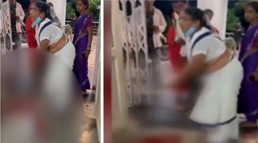 Pregnant Woman Delivers Premature Baby At Hospital Gate In MP's Vidisha; Family Alleges Medical Negligence-- VIDEO