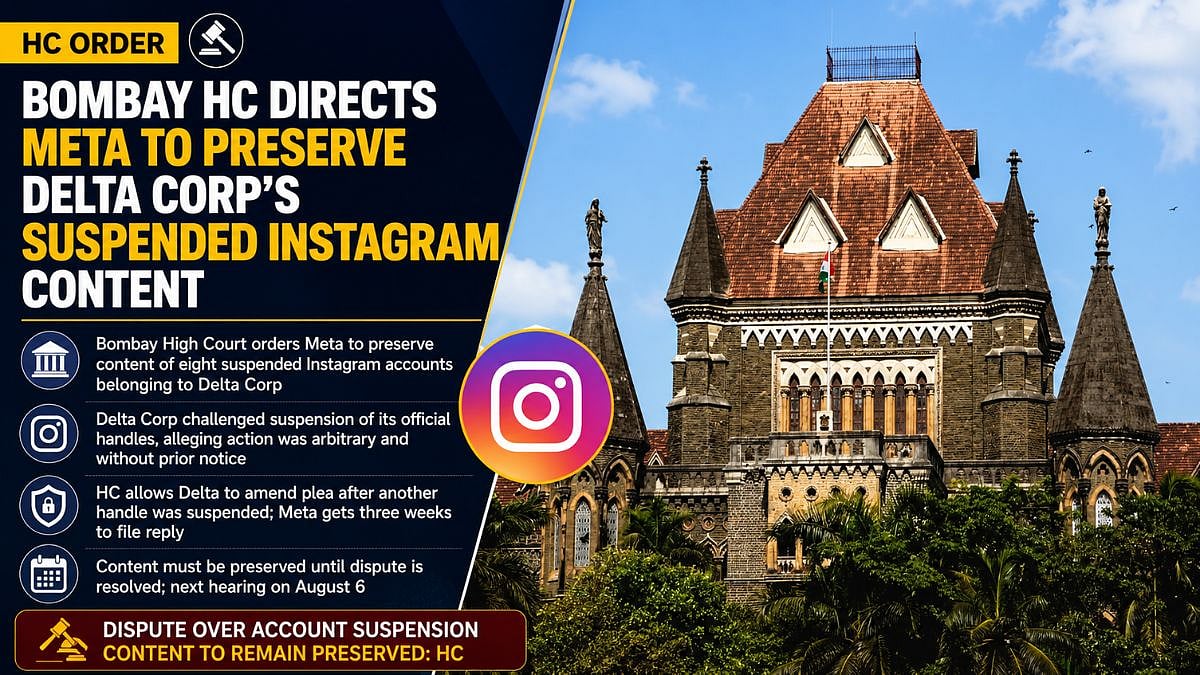 Bombay HC Directs Meta To Preserve Delta Corp's Suspended Instagram Content