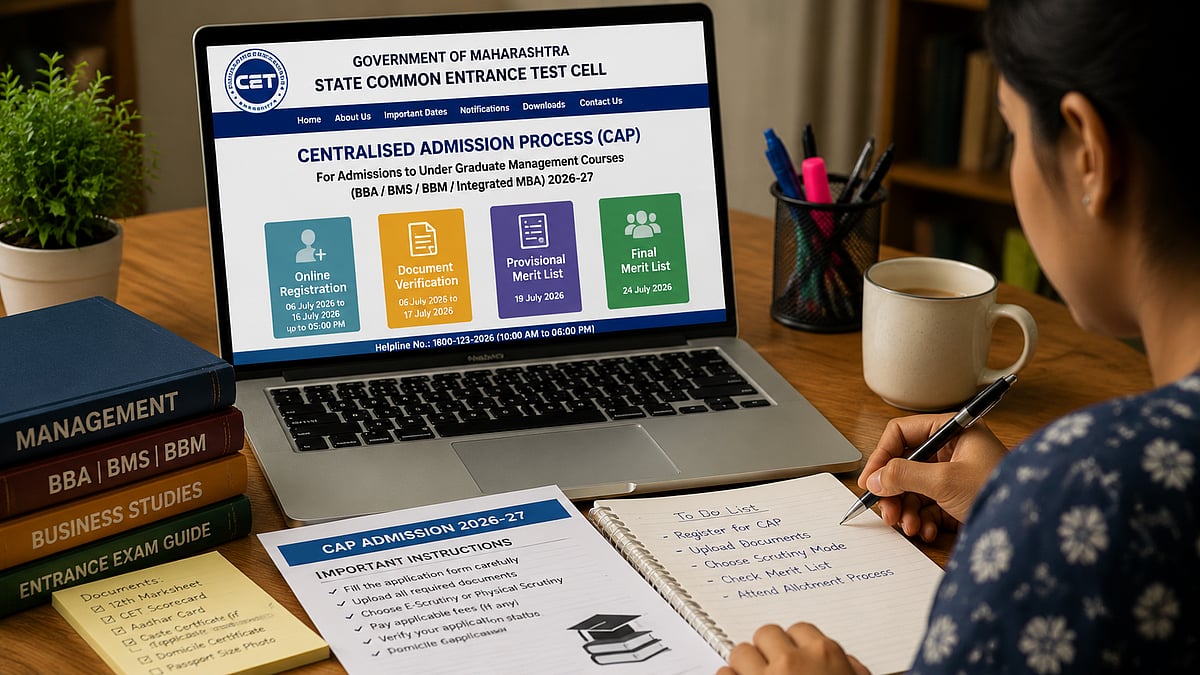 Maharashtra CET Cell Opens CAP Registration For BBA, BMS And Integrated MBA Programmes For 2026-27 Academic Year