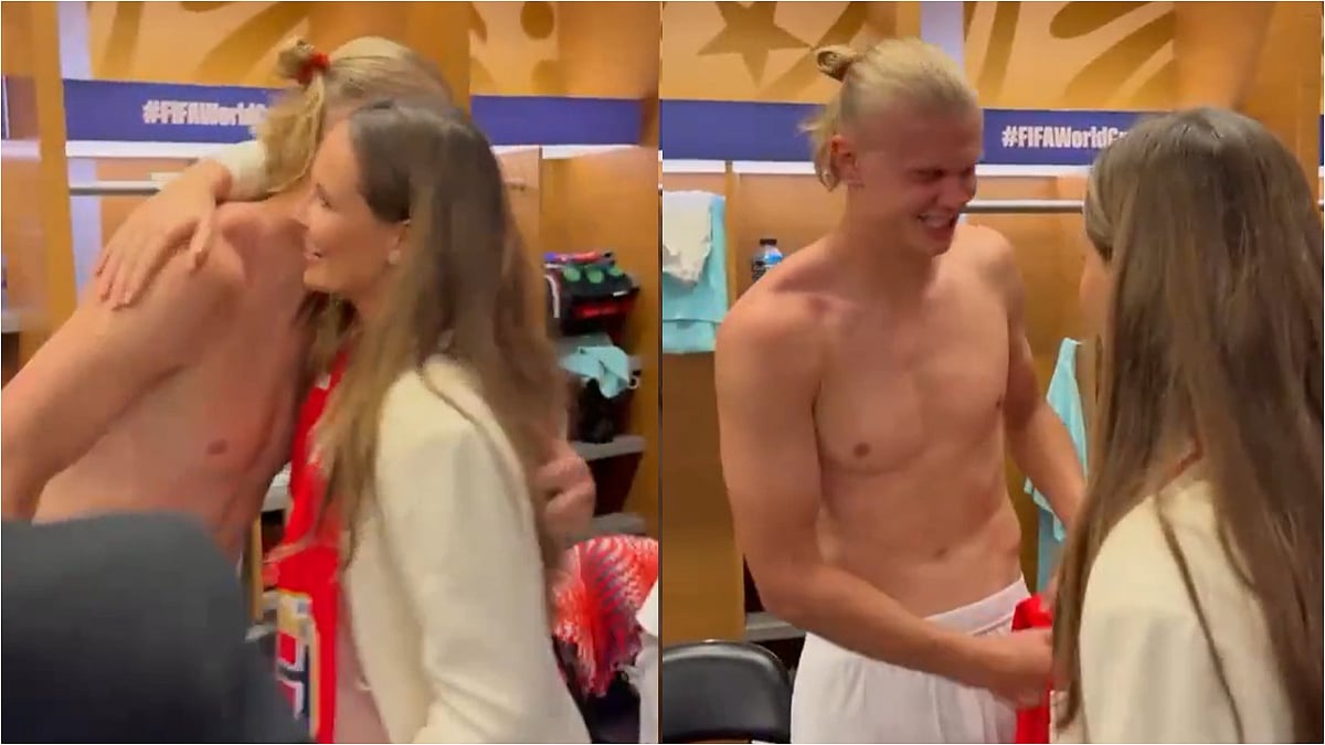 Princess Ingrid Alexandra Hugs Shirtless Erling Haaland After Norway Beat Brazil To Reach FIFA World Cup 2026 Quarter-Finals | VIDEO