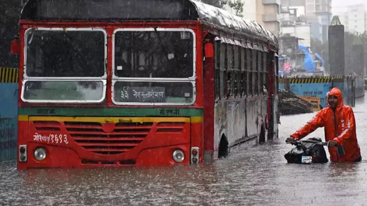 Mumbai Rains Throw BEST Network Off Track; Multiple Bus Routes Diverted In Andheri, Bhandup, Antop Hill & Colaba After Waterlogging, Tree Falls Across City