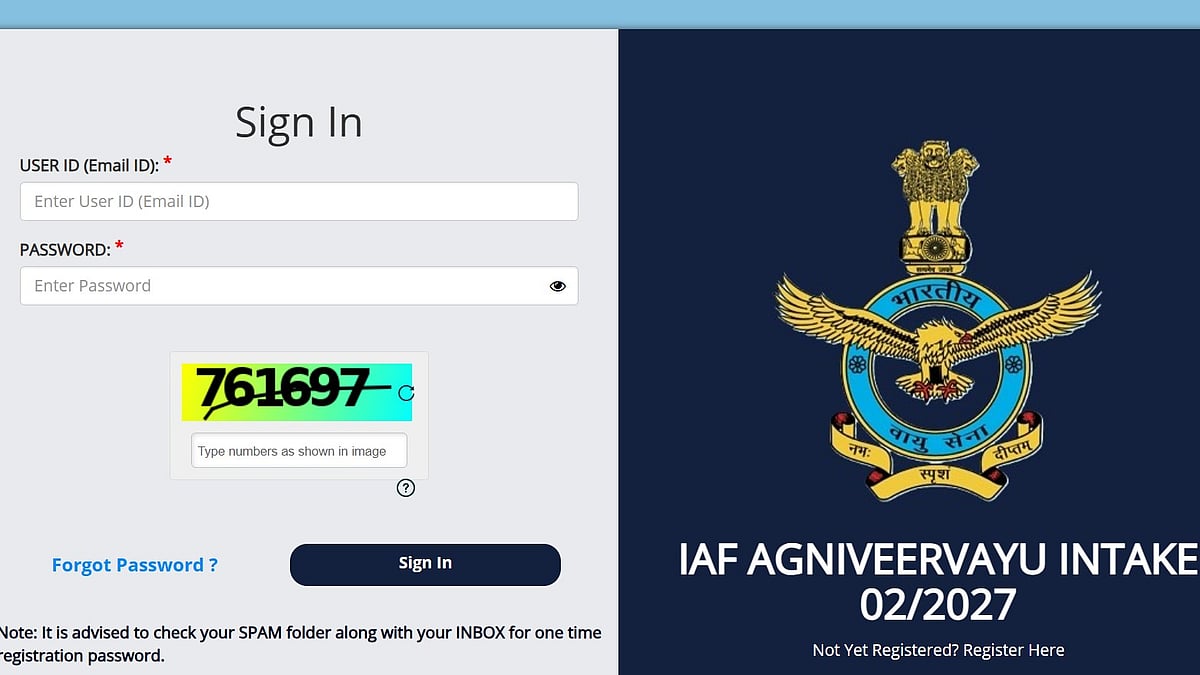 IAF Agniveer Vayu Recruitment 2026: Applications Open For Agniveer Vayu Intake 02/2027 At agnipathvayu.cdac.in; Check Details Here