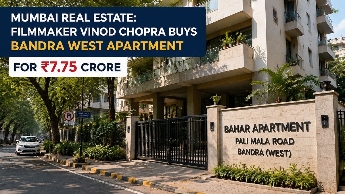 Mumbai Real Estate: Filmmaker Vinod Chopra Buys Bandra West Apartment For ₹7.75 Crore
