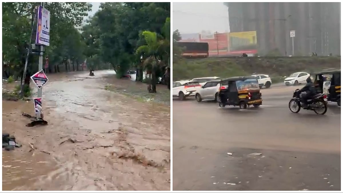 Pune VIDEOS: Hinjawadi IT Park Turns Into A Traffic Nightmare As Heavy Rain Floods IT Hub