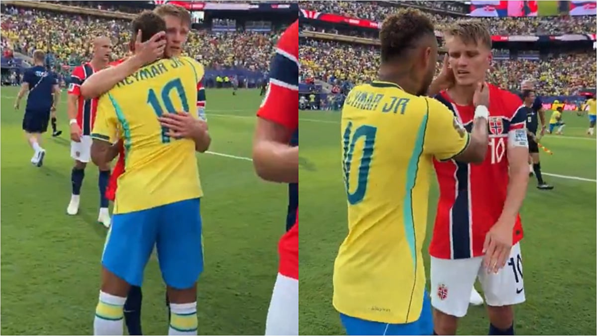 VIDEO: Neymar 'Apologises' To Martin Odegaard After On-Field Clash As Brazil Eliminated From FIFA World Cup 2026