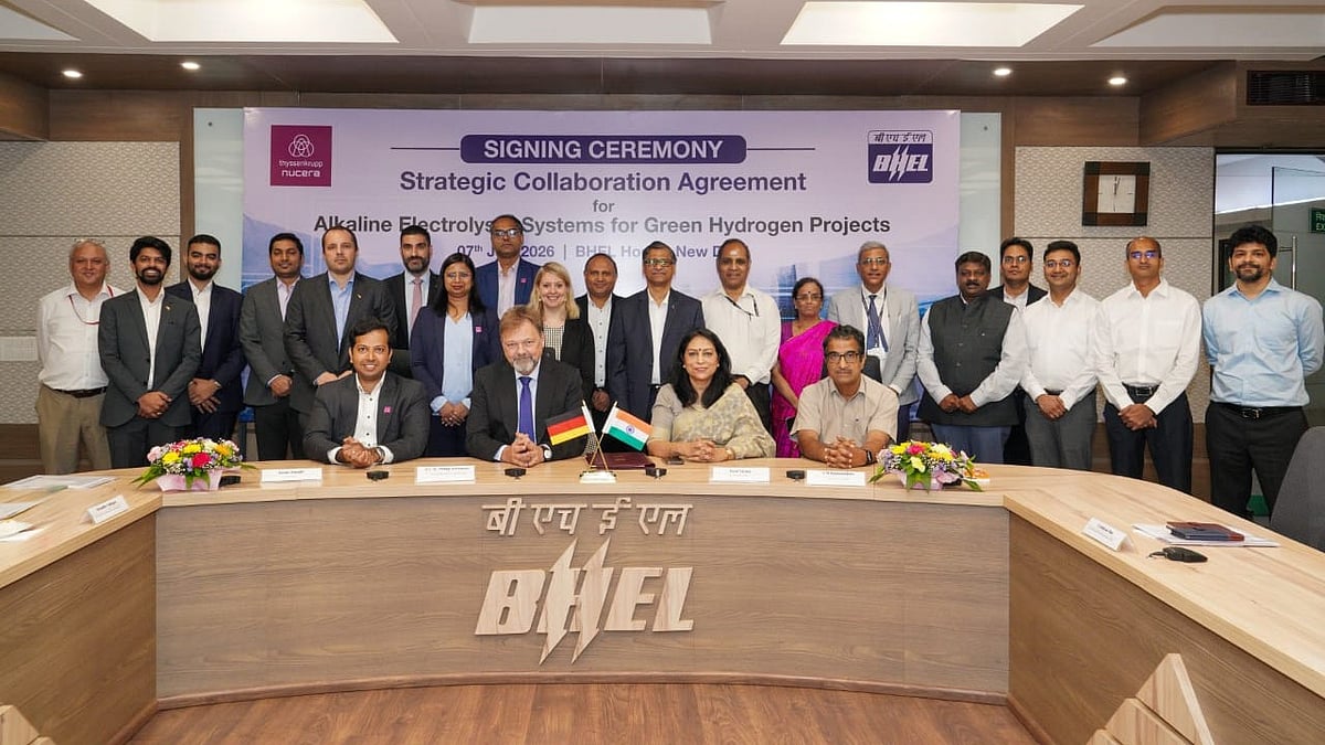 Bhopal BHEL-Thyssenkrupp Nucera India Private Limited Tie-Up For Green Hydrogen Project