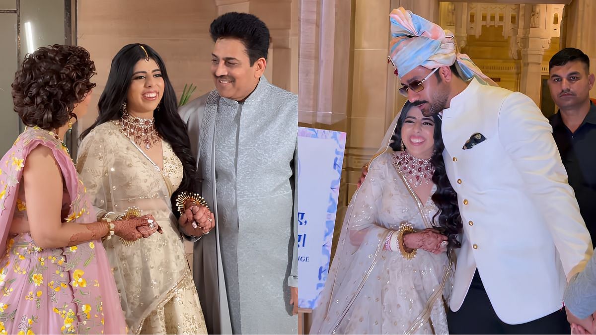 Shailesh Lodha's Daughter Swaraa Turns Sabyasachi Bride In Royal Jodhpur Wedding, Vicky Kaushal Attends In Sherwani 