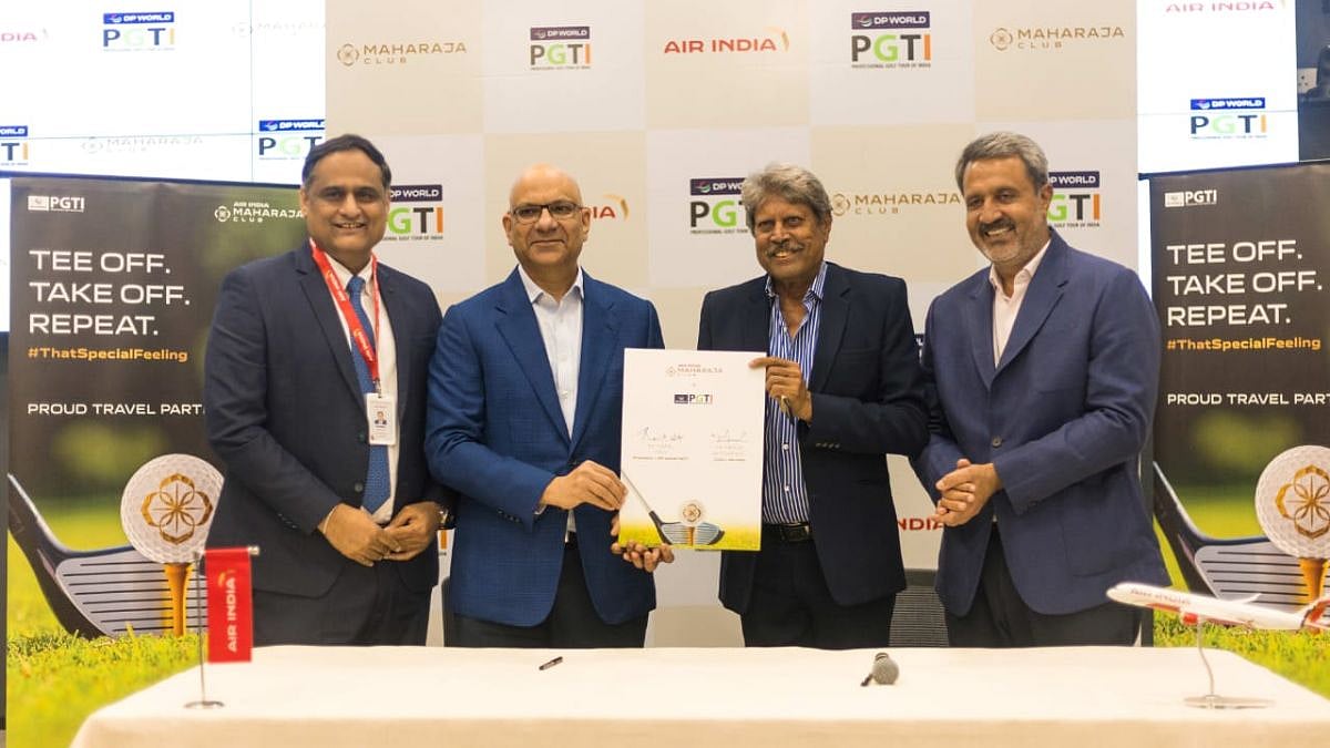 Air India's Maharaja Club Named Official Travel Partner Of DP World Professional Golf Tour Of India
