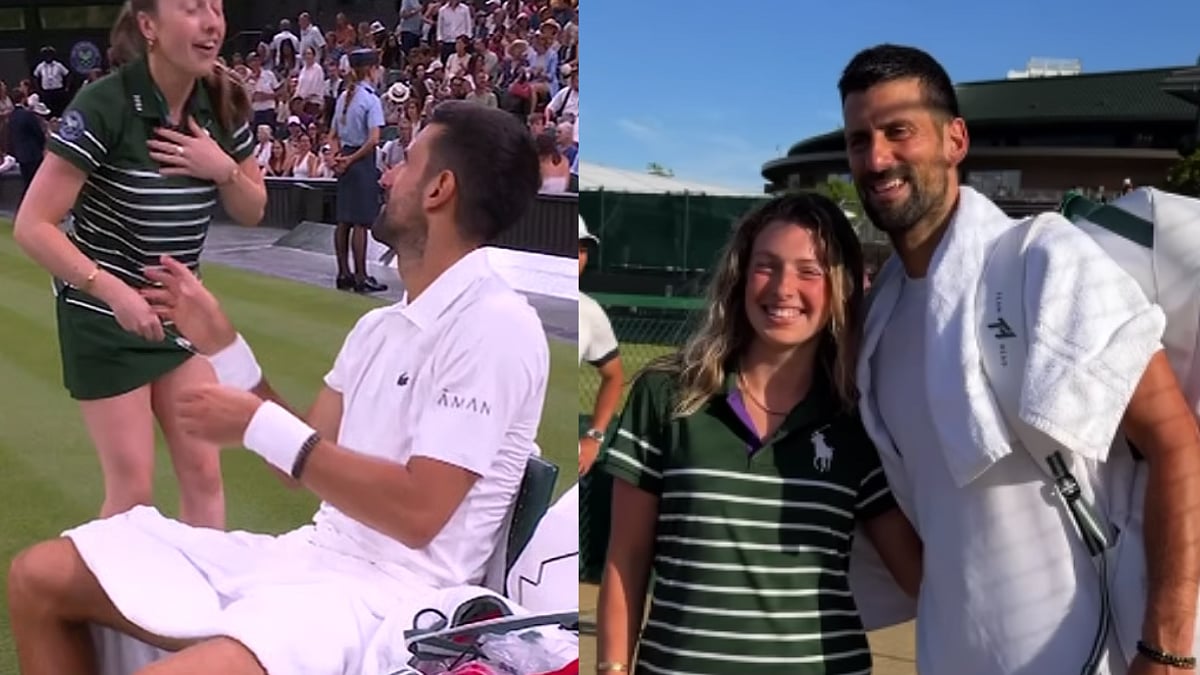'How Can I Scare You Back?': Ball Girl's Hilarious Comment Leaves Novak Djokovic Laughing Ahead Of Wimbledon 2026 Match | Video