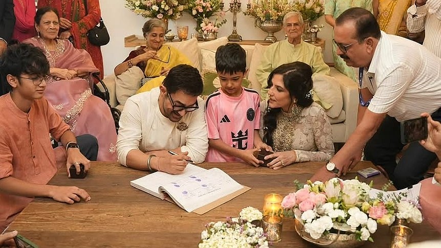 Aamir Khan's Wife Gauri Spratt Was A Dreamy Sabyasachi Bride With Bohemian Elegance