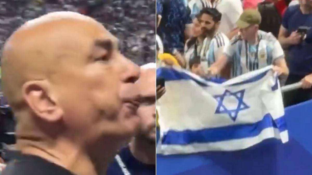 Viral Video Shows Egypt Coach Hossam Hassan Spitting After Argentina Fans Wave Israel Flag