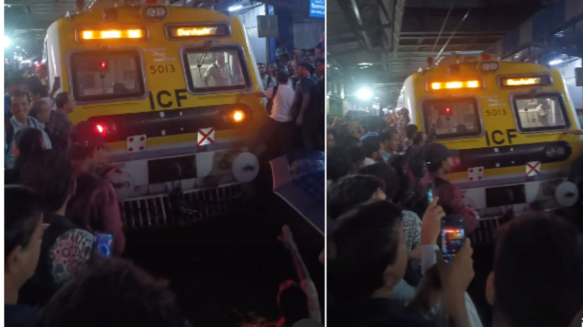 Vasai Station Chaos: Angry Passengers Surround Loco Pilot Over Suspension Of Services Between Vasai Road & Virar - Video